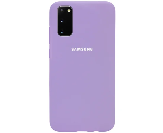 Чехол Silicone Cover Full Protective (AA) для Samsung Galaxy S20 Сиреневый / Dasheen