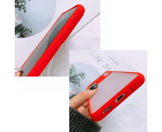 Чехол Camshield mate TPU со шторкой защищающей камеру для Samsung Galaxy S20 Красный