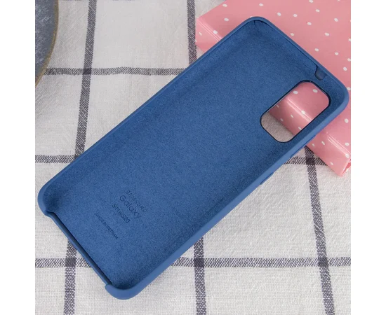 Чехол Silicone Cover (AA) для Samsung Galaxy S20 Синий / Navy Blue