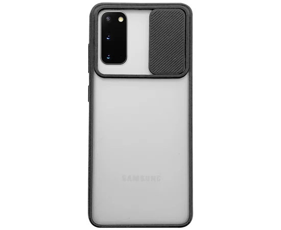 Чехол Camshield mate TPU со шторкой защищающей камеру для Samsung Galaxy S20 Черный