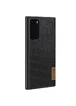 Кожаная накладка G-Case Crocodile Dark series для Samsung Galaxy S20 Черный