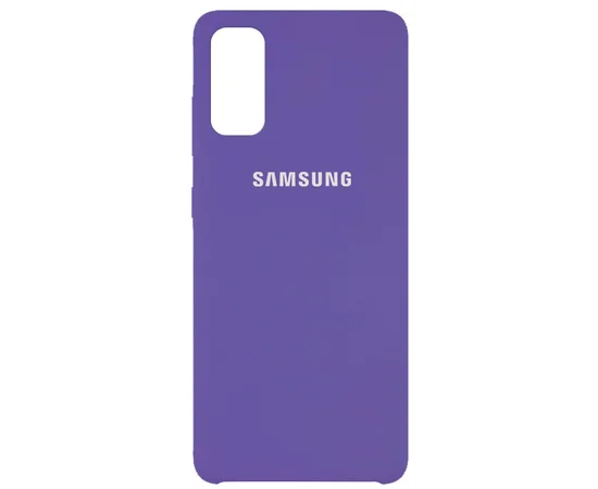 Чехол Silicone Cover (AAA) для Samsung Galaxy S20 Сиреневый / Elegant Purple