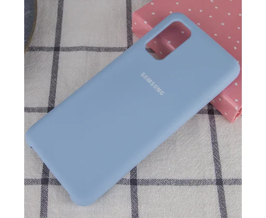 Чехол Silicone Cover (AA) для Samsung Galaxy S20 Голубой / Lilac Blue