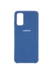 Чехол Silicone Cover (AA) для Samsung Galaxy S20 Синий / Navy Blue
