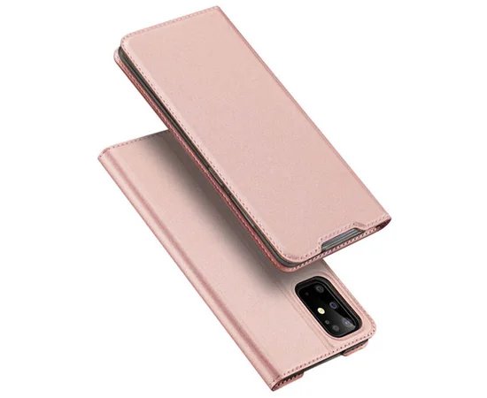 Чехол-книжка Dux Ducis с карманом для визиток для Samsung Galaxy S20 Rose Gold
