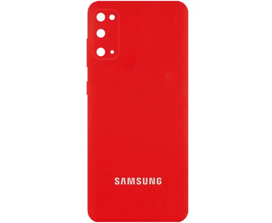 Чехол Silicone Cover Full Camera (AA) для Samsung Galaxy S20 Красный / Red