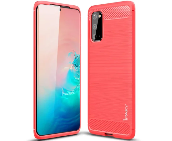 TPU чехол iPaky Slim Series для Samsung Galaxy S20 Красный