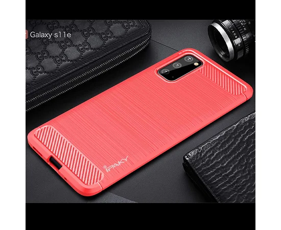 TPU чехол iPaky Slim Series для Samsung Galaxy S20 Красный
