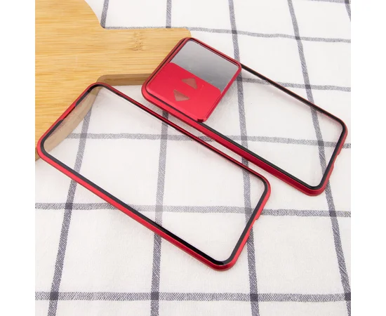 Чехол Camshield 360 Metall+Glass со шторкой для камеры для Samsung Galaxy S20 Красный