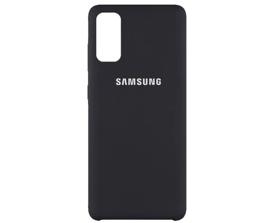 Чехол Silicone Cover (AAA) для Samsung Galaxy S20 Черный / Black