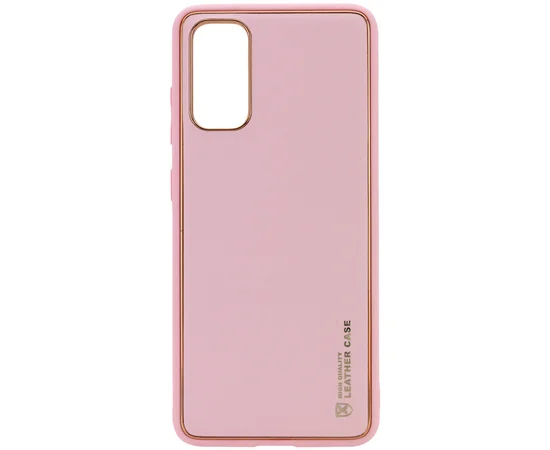 Кожаный чехол Xshield для Samsung Galaxy S20 Розовый / Pink