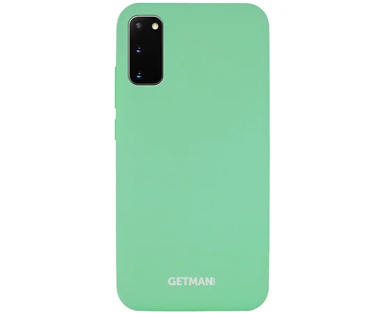 Чехол Silicone Cover GETMAN for Magnet для Samsung Galaxy S20 Зеленый / Spearmint
