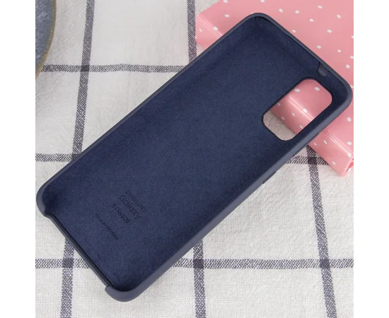 Чехол Silicone Cover (AA) для Samsung Galaxy S20 Синий / Midnight Blue