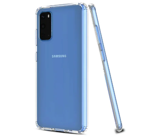 TPU чехол GETMAN Transparent 1,0 mm для Samsung Galaxy S20 Прозрачный / Transparent