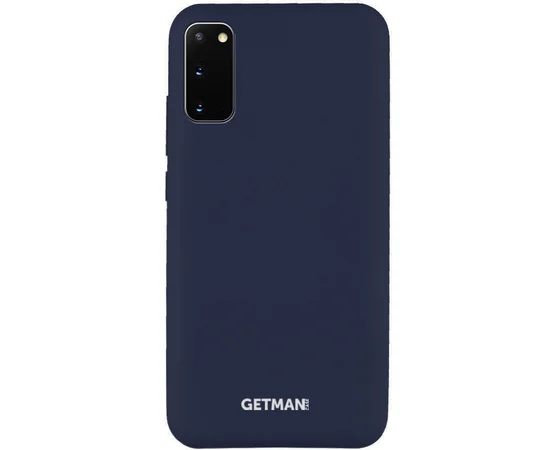 Чехол Silicone Cover GETMAN for Magnet для Samsung Galaxy S20 Синий / Gray Cobalt