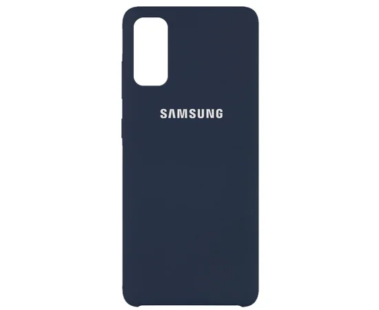 Чехол Silicone Cover (AAA) для Samsung Galaxy S20 Синий / Midnight blue