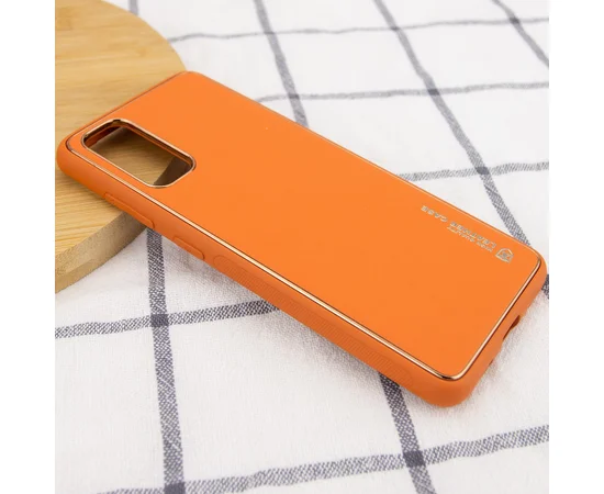 Кожаный чехол Xshield для Samsung Galaxy S20 Оранжевый / Apricot