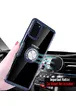 TPU+PC чехол Deen CrystalRing под магнитный держатель для Samsung Galaxy S20 Бесцветный / Темно-синий