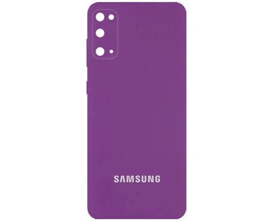 Чохол Silicone Cover Full Camera (AA) для Samsung Galaxy S20 Фіолетовий / Grape