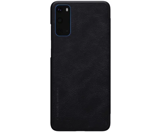 Кожаный чехол (книжка) Nillkin Qin Series для Samsung Galaxy S20 Черный