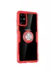 TPU + PC чохол Deen CrystalRing for Magnet (opp) для Samsung Galaxy S20 Безбарвний / Червоний