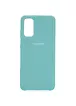 Чехол Silicone Cover (AA) для Samsung Galaxy S20 Бирюзовый / Light blue