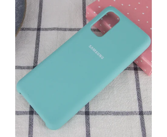 Чехол Silicone Cover (AA) для Samsung Galaxy S20 Бирюзовый / Light blue