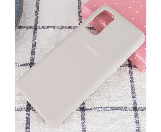 Чехол Silicone Cover (AA) для Samsung Galaxy S20 Серый / Stone