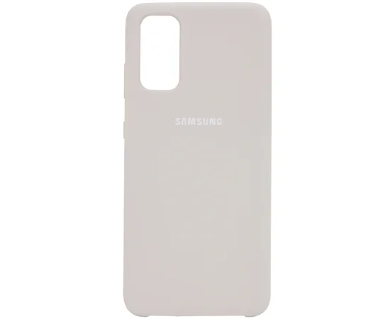 Чехол Silicone Cover (AA) для Samsung Galaxy S20 Серый / Stone