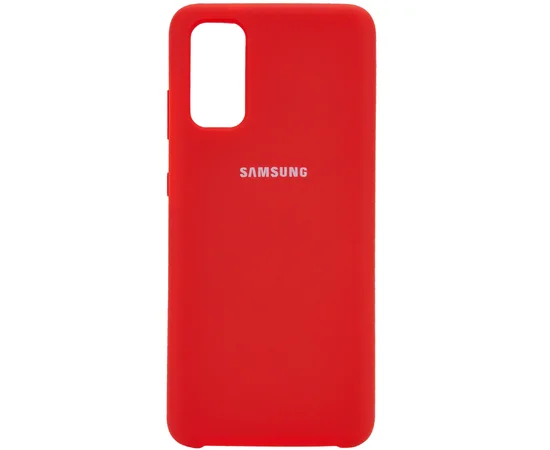 Чехол Silicone Cover (AA) для Samsung Galaxy S20 Красный / Red