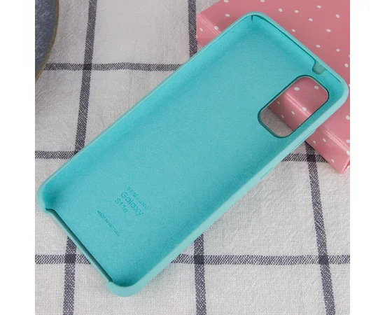 Чехол Silicone Cover (AA) для Samsung Galaxy S20 Бирюзовый / Light blue