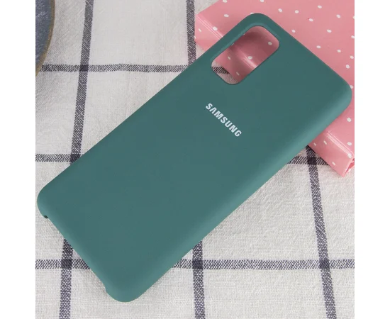Чехол Silicone Cover (AA) для Samsung Galaxy S20 Зеленый / Pine green