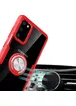 TPU + PC чохол Deen CrystalRing for Magnet (opp) для Samsung Galaxy S20 Безбарвний / Червоний