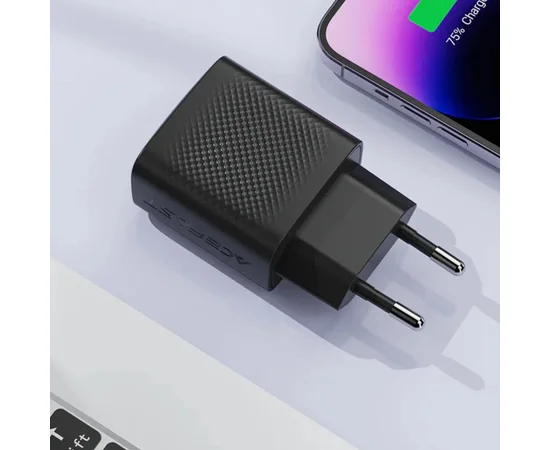 СЗУ Acefast A104 GaN PD25W (1USB-C) Black