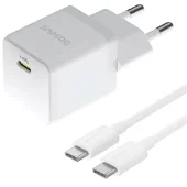 СЗУ Baseus Palm Fast Charger 20W (1USB-C) + кабель Type-C to Type-C (P10111602) Moon White