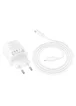 СЗУ Hoco N55 Fundador PD20W four-port (2USB-A/2C) + Type-C to Lightning White