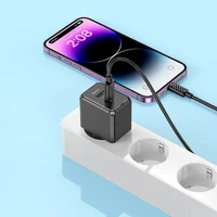 СЗУ Hoco CS14A PD20W+QC3.0 (1USB-A/1C) + Type-C to Lightning Black