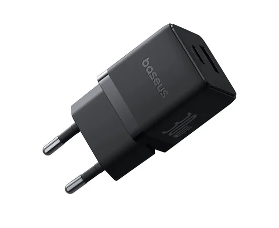 СЗУ Baseus Palm Fast Charger 30W (1USB-A/1C) + кабель Type-C to Type-C (P1011160A) Cluster Black