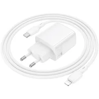 СЗУ Borofone BN27 Fuente PD20W+QC3.0 (1USB-A/1C) + кабель Type-C to Lightning White