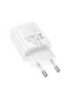 СЗУ Hoco N63 Gentle PD30W+QC3.0 (1USB-A/1C) + кабель Type-C to Type-C White