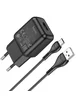 СЗУ Hoco C96A (1USB/2.1A) + кабель USB to Type-C Black
