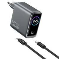 СЗУ WIWU CHG200 Voyager PD140W+QC3.0 (1USB-A/3C) + кабель Type-C to Type-C Grey