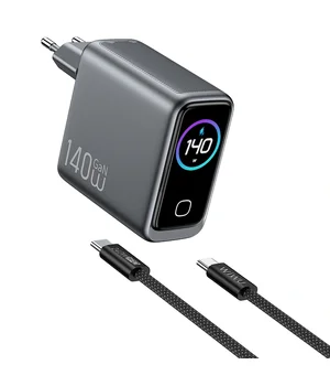 СЗУ WIWU CHG200 Voyager PD140W+QC3.0 (1USB-A/3C) + кабель Type-C to Type-C Grey