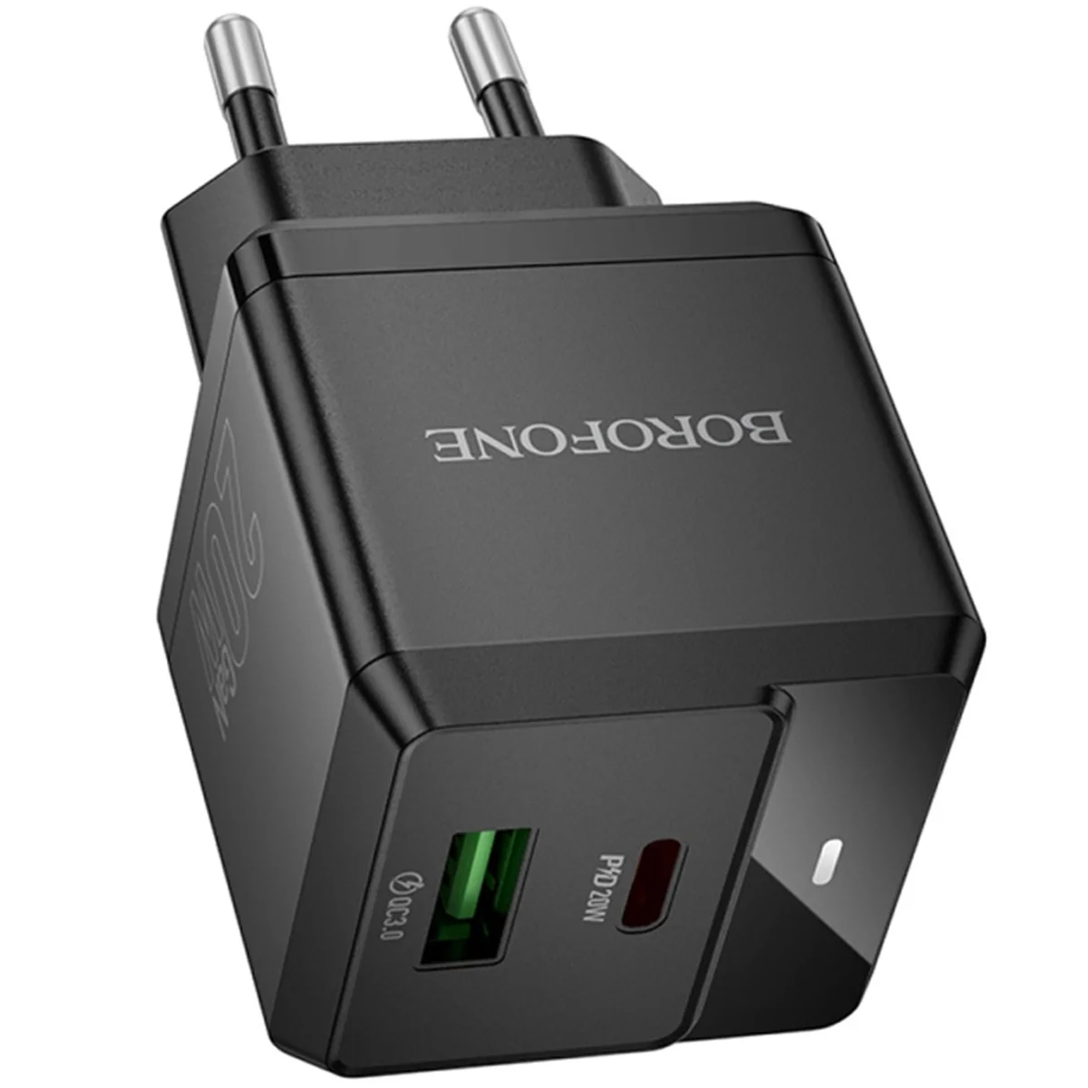 СЗУ Borofone BN19 Intenso PD20W+QC3.0 (1USB-A/1C) Black