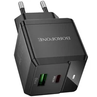 СЗУ Borofone BN19 Intenso PD20W+QC3.0 (1USB-A/1C) Black