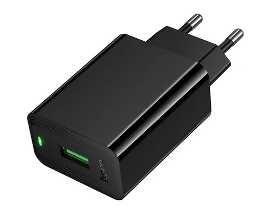 СЗУ Hoco CS92A Leader 18W+QC3.0 (1USB-A) Black