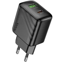 СЗУ Hoco CS25A Rico PD20W+QC3.0 (1USB-A/1C) Black