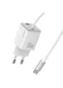 СЗУ Usams US-CC261 GaN JC Ser. 20W (2USB-C) + кабель Type-C to Type-C White