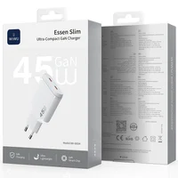 СЗУ WIWU G034 Essen PD45W GaN (2USB-C) White