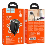 СЗУ Hoco N53 Monsoon PD30W+QC3.0 (1USB-A/1C) Black